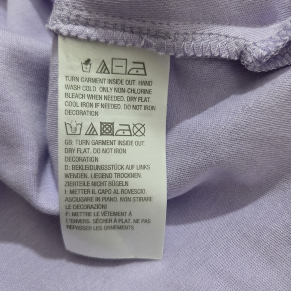 NWT Quacker Factory Top Purple Lacey Scallop Embroidery Crystal A23119 Size XL - Picture 8 of 9